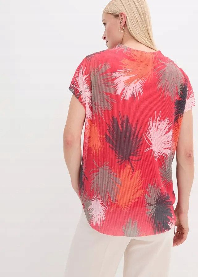 B.P.C t-shirt z siatkowego materiały prążkowanego z nadrukiem ^44/46