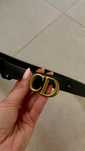 Pasek Dior CD czarny