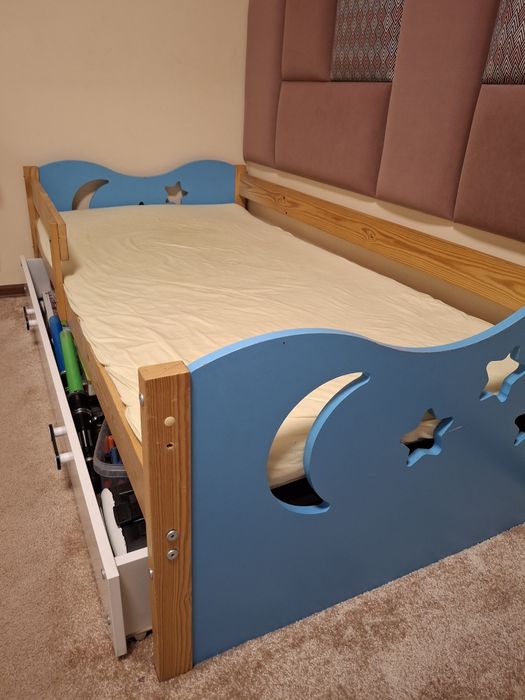 Łóżko dziecięce sosnowe