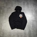 MĘSKA Bluza Rozpinana Hoodie z Kapturem Bawełna Czarna Nike Do It Logo