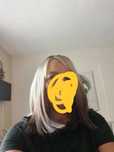 Peruka blond z pasemkam