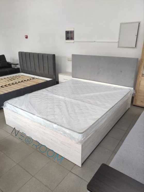 Кровать РОМБО 1200/1400/1600*2000 мм с ламелями и мягким изголовьем.