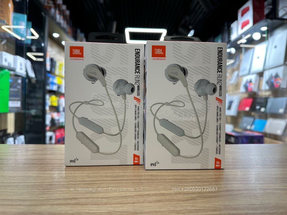 Вакуумні навушники JBL Endurance Run 2 Wireless White