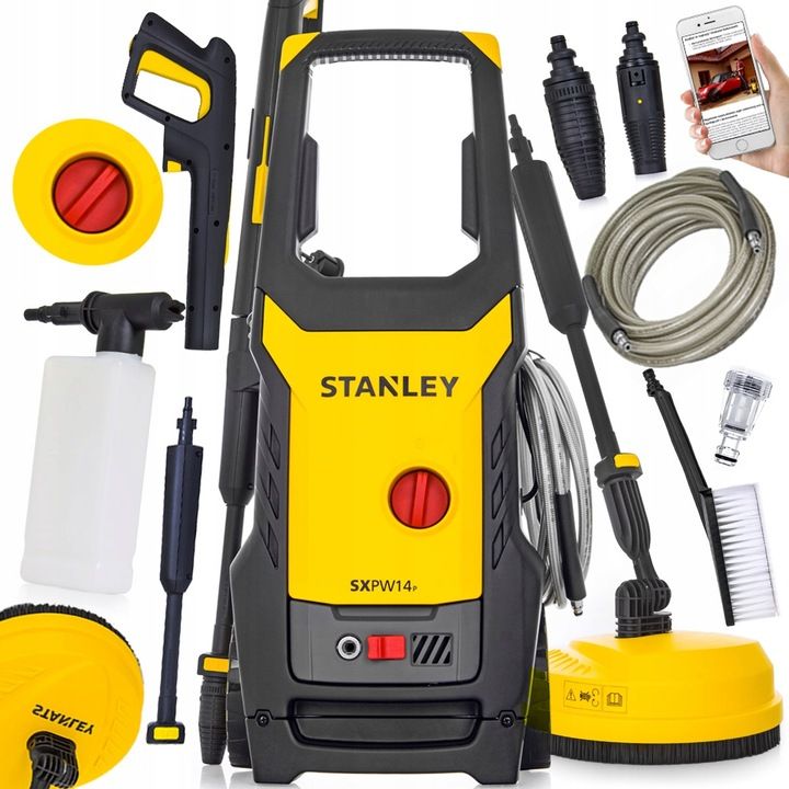 Myjka Ciśnieniowa Stanley 170 Bar Turbo Nowy Model Mocna Aluminiowa Po