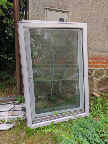 Okno PCV ok 110x160 cm bez ram z demontażu 3 szt.