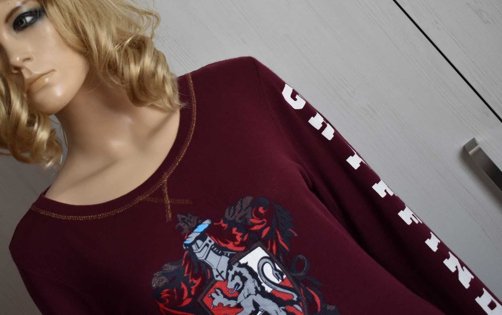Bluzka koszulka S M 36 Harry Potter Hogwarts bawełna z długim rękawem