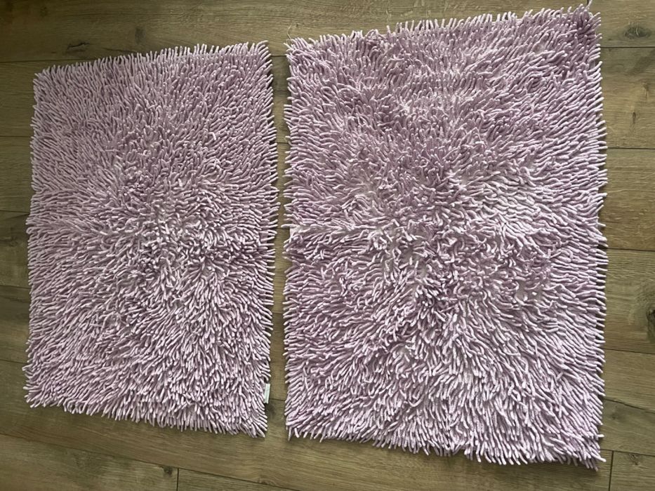 2 dywaniki łazienkowe 70x50 lawendowe