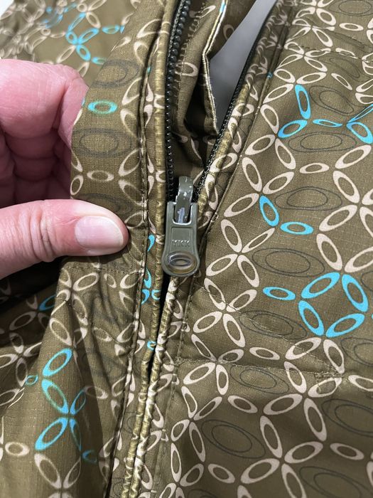 Oakley r. XL meska puchowa kamizelka brazowa khaki turkusowa