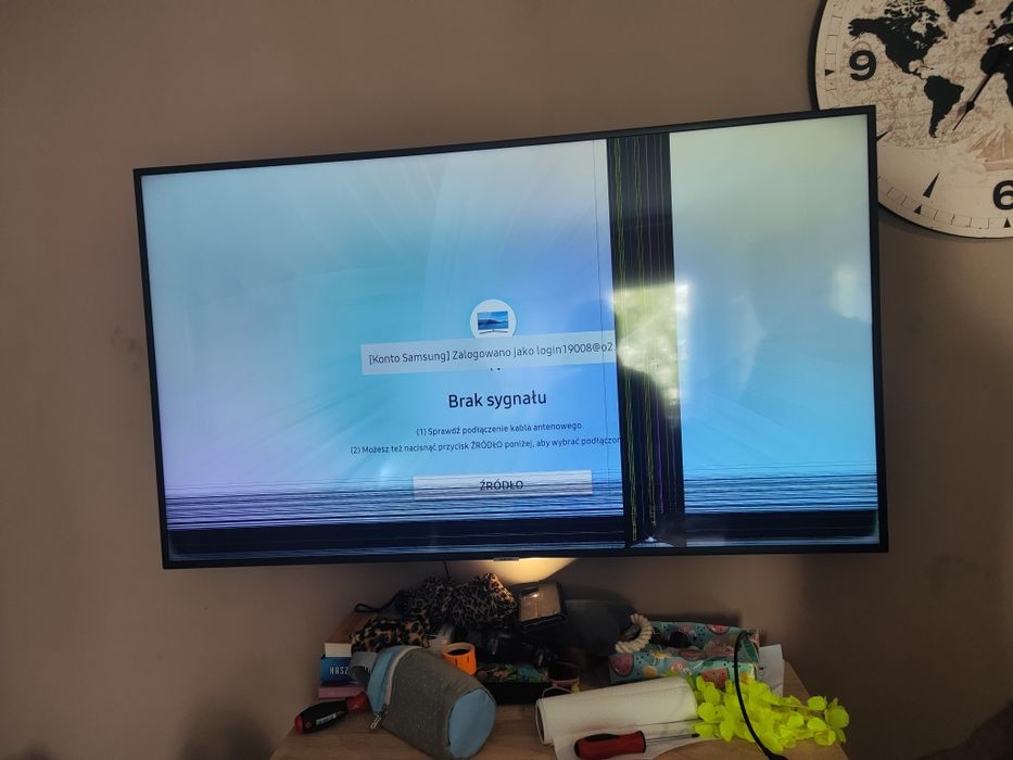 Tv do naprawy lub na części zamienne