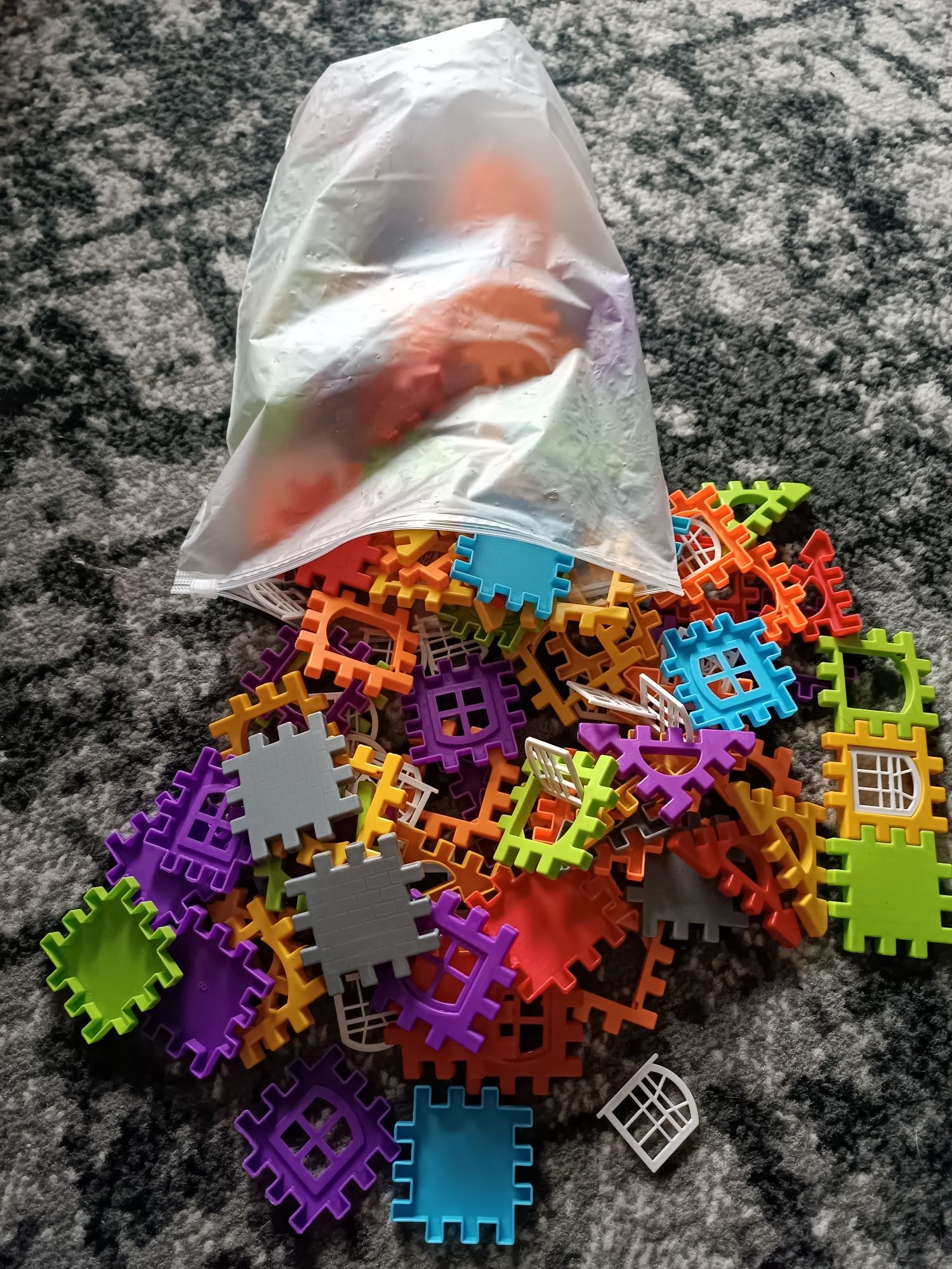 Klocki plastikowe, klocki wafle