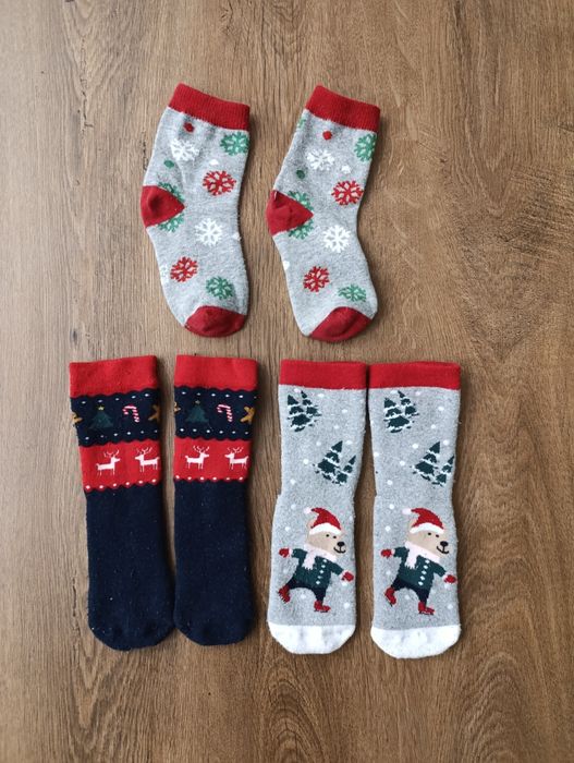 Skarpetki świąteczne dla chłopca