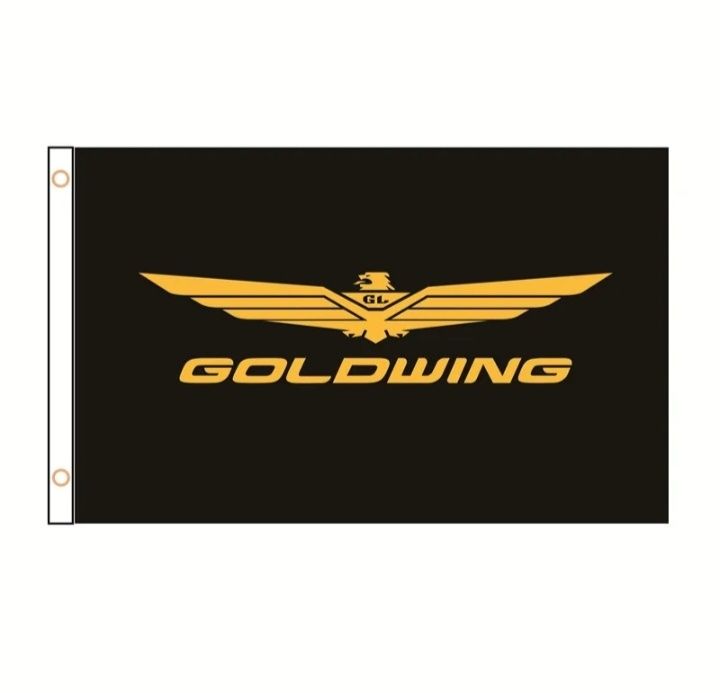 Plakat materiałowy, baner  flaga Goldwing Honda 90x60cm