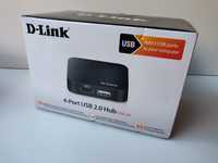 D-Link 4-portowy koncentrator USB 2.0 (DUB-H4)