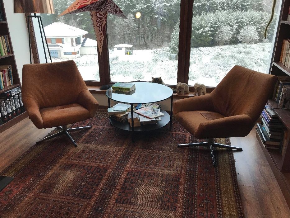 Fotel PRL, obrotowy, lata 70/80, odnowiony