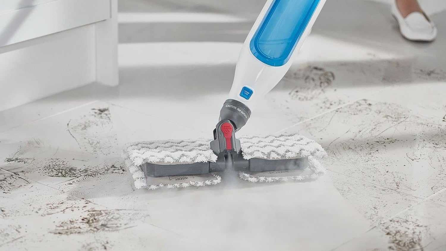 SHARK S6001EU Klik n’ Flip elektryczny mop parowy 1050W, myjka parowa
