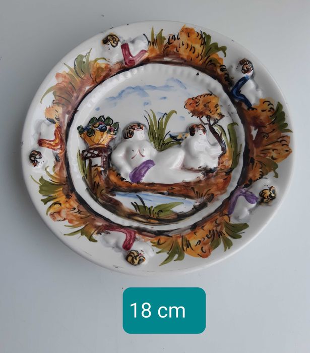 Prato Antigo em faiança Portuguesa