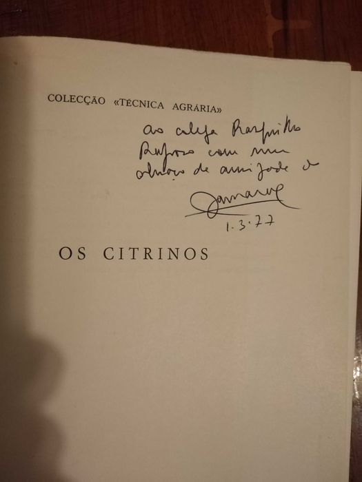 J. Duarte Amaral - Os Citrinos [autografado]