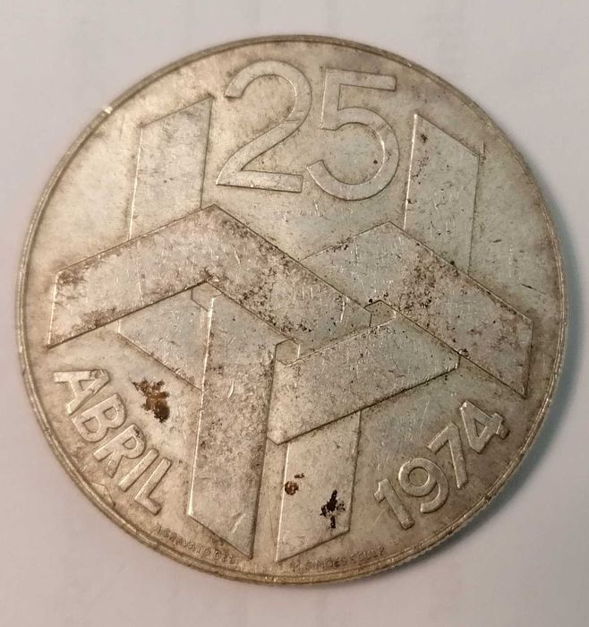 Moeda de 250 escudos, Prata, 25 de Abril 1974