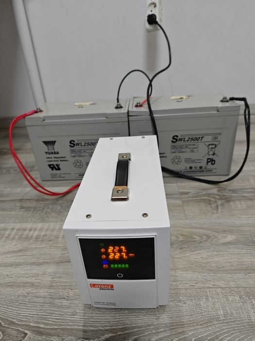 Резервне живлення Li1500c + 2 yuasa акумулятори