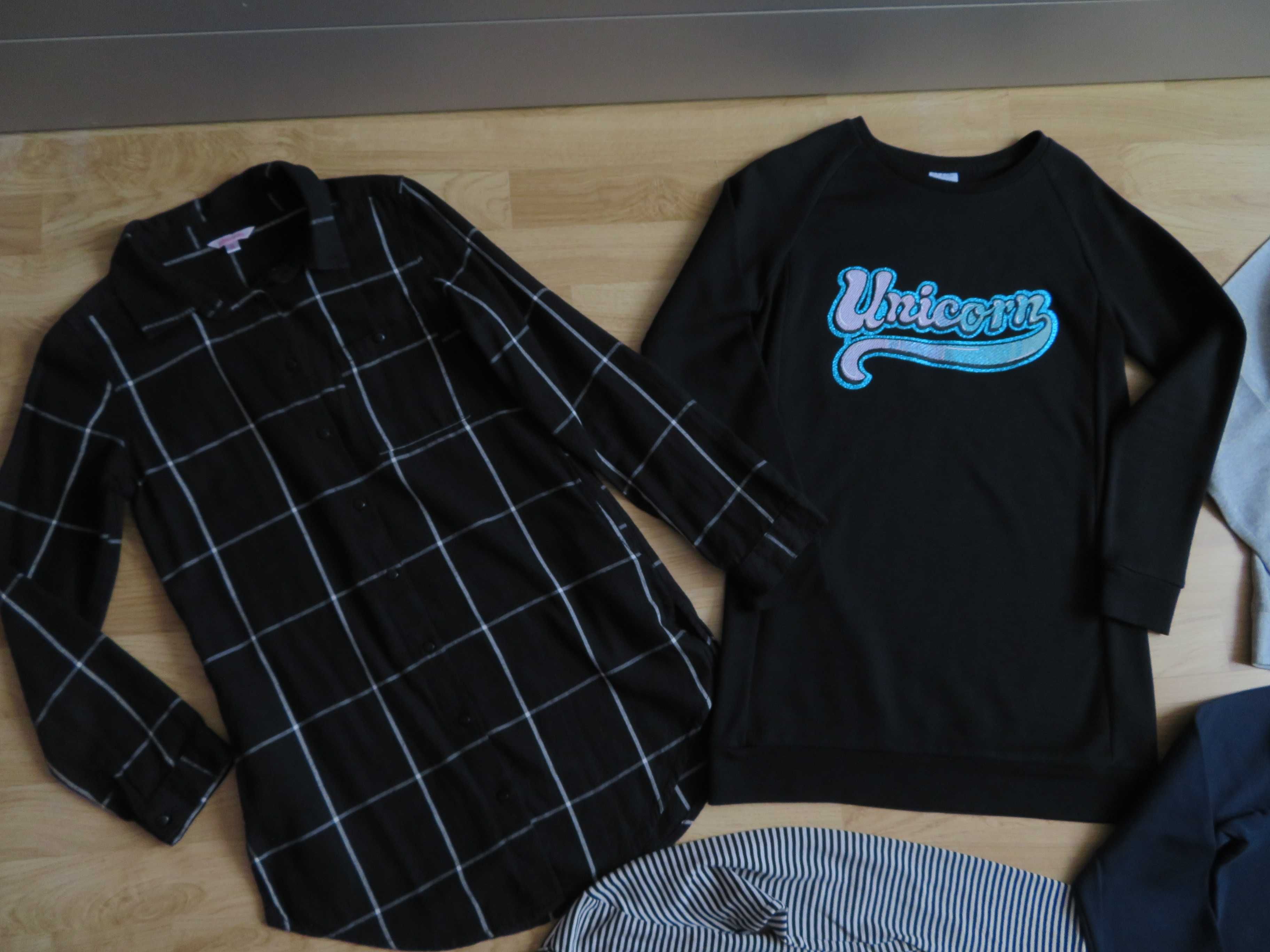 UNDER ARMOUR  zestaw ubrań dziewczęcych bluza sukienka getry  152 158