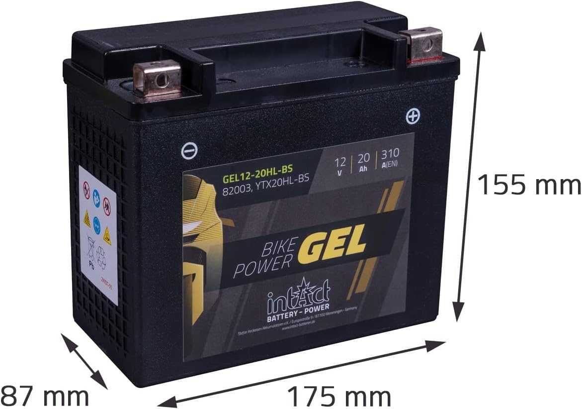 Bateria de Gel para Motocicletas 12V 20Ah