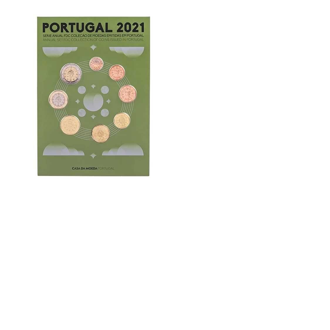 Portugal carteira FDC anual c/ 8 moedas 2020 ou 2021 ou 2022 ou 2023