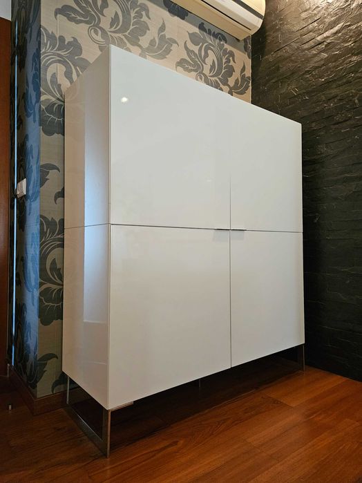 Móvel Sala_Branco - Lacado Alto Brilho