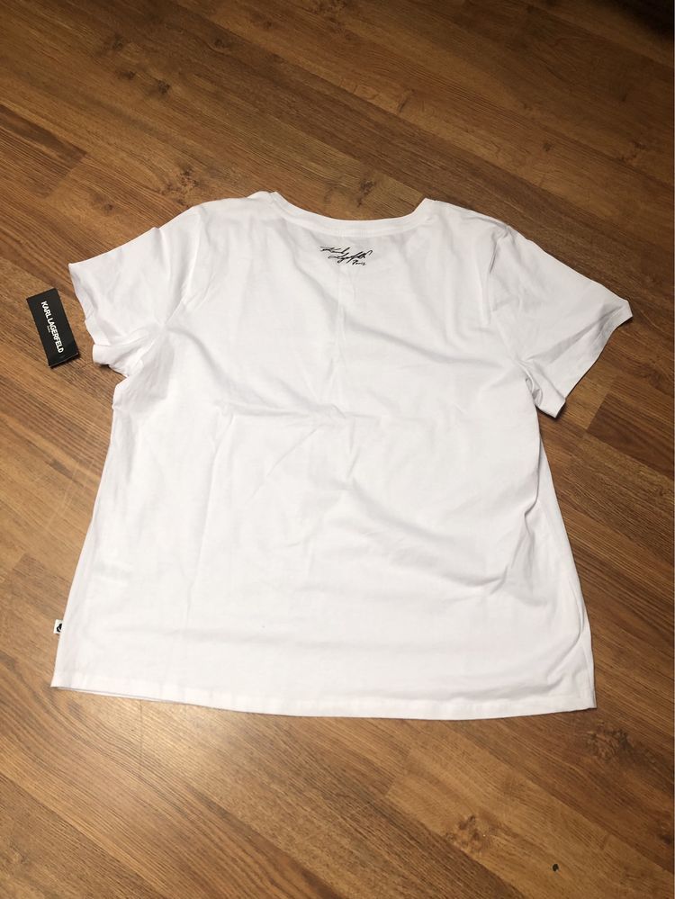 Koszulka Damska Karl Lagerfeld Paris  biała T-shirt XL