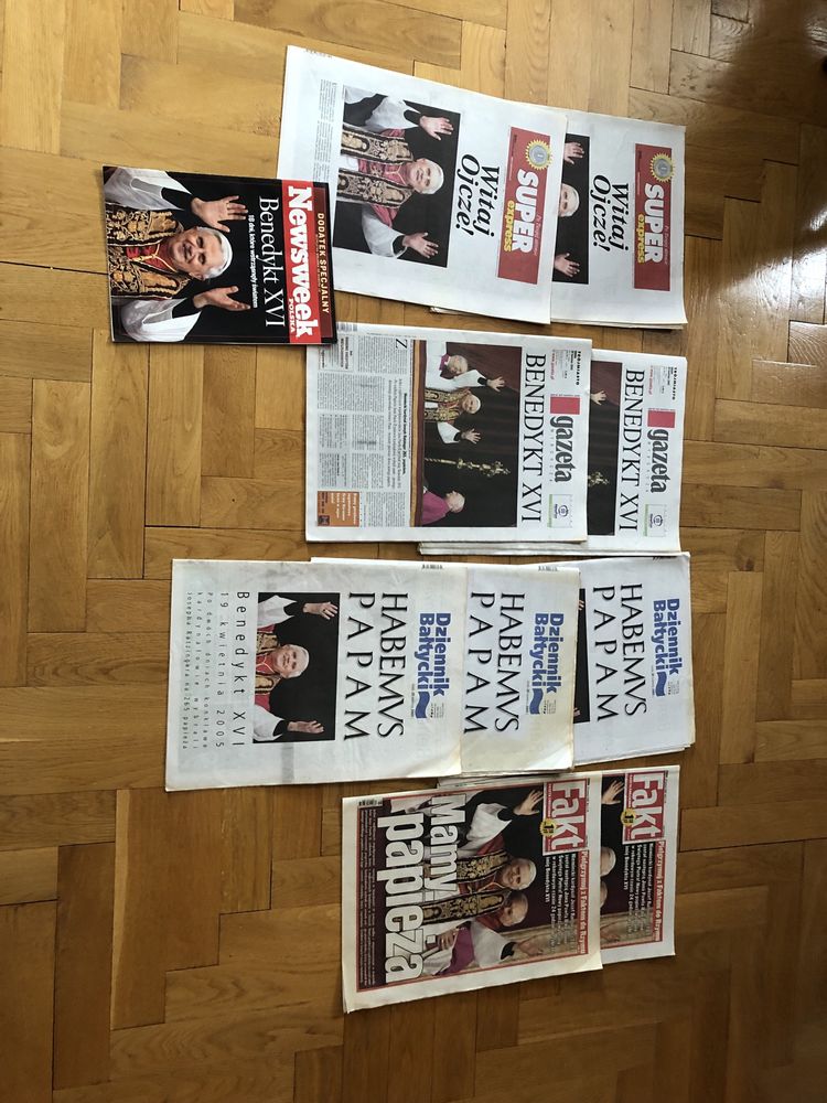 Gazety kwiecień 2005 śmierć Papieża Jana Pawła wybór Benedykta