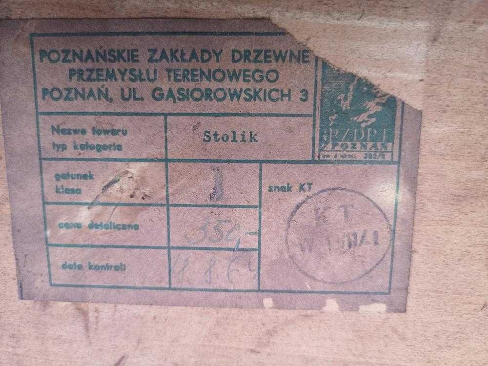 Stolik Orzech PRL Stary Po Renowacji Okazja.