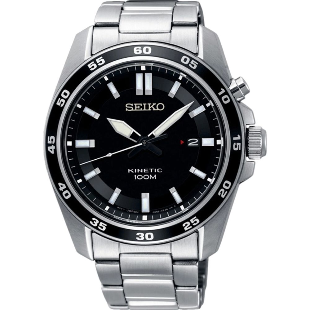 Seiko Kinetic Black Dial SKA785
