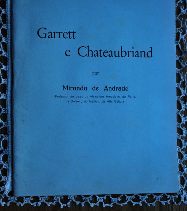 Garrett e Chateaubriand de Miranda de Andrade - Ano de Edição 1969