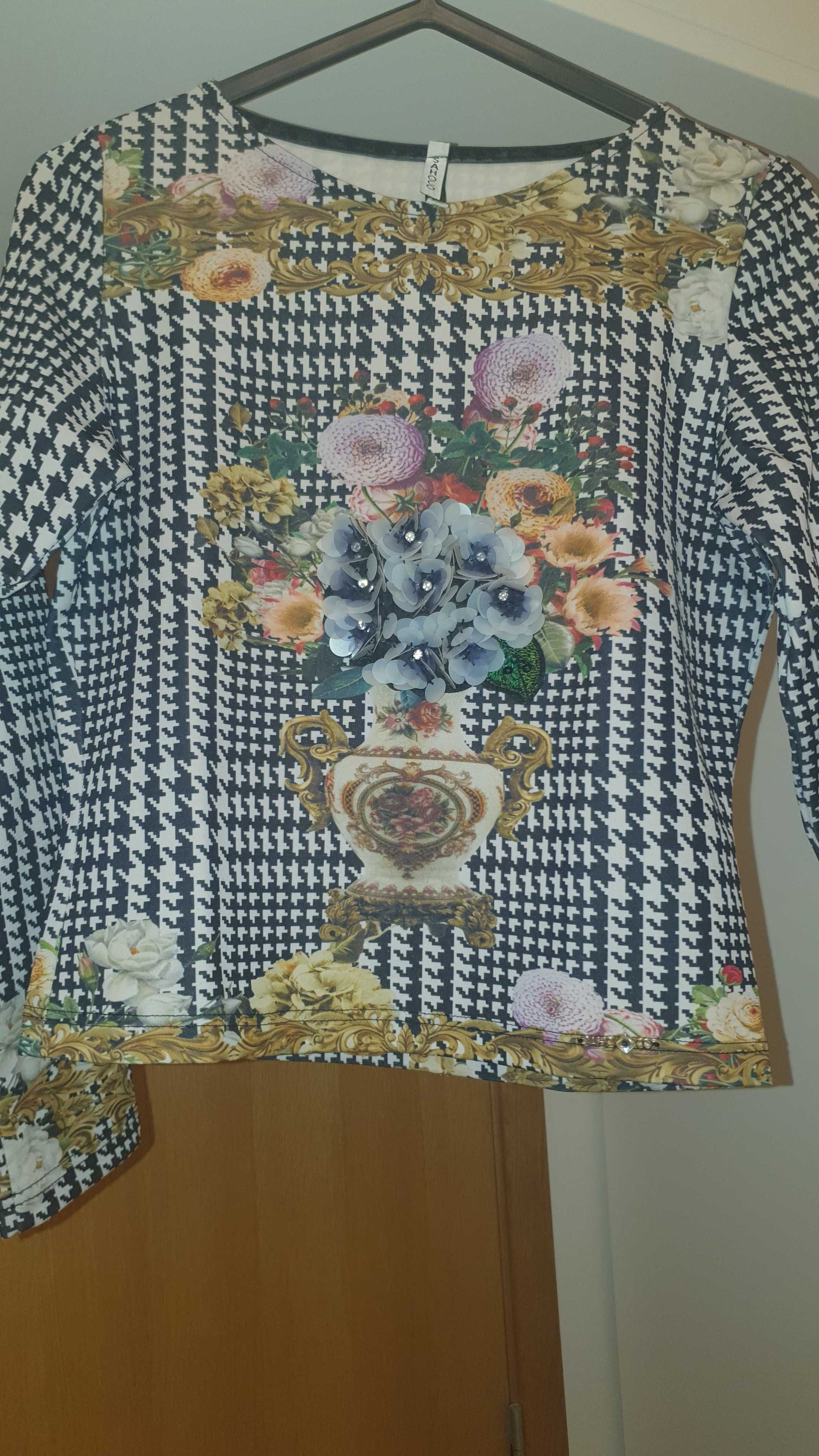 Camisola com aplicação Sahoco
