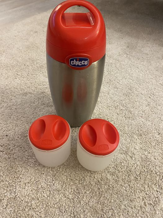 Terno porta papa/sopa chicco em otimo estado