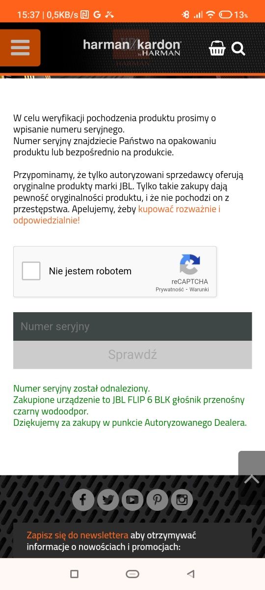 Głośnik JBL flip 6