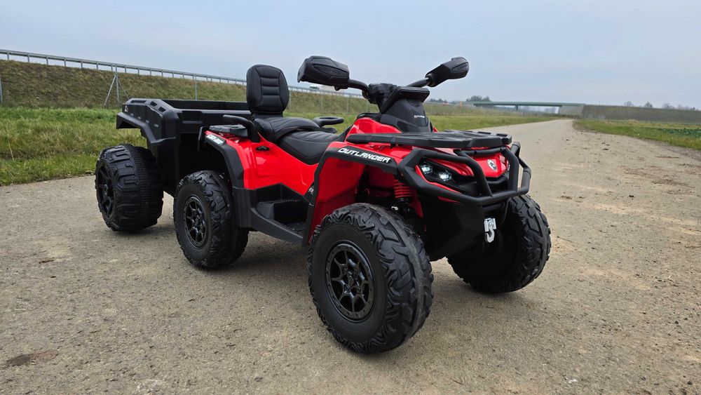 ZESTAW QUAD + PRZYCZEPA outlander na akumulator 24V 800w dla dzieci