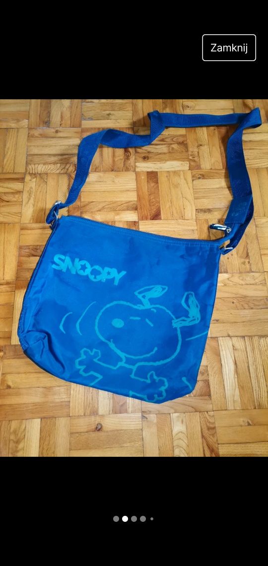 Snoopy torebka duża na ramię by Schulz retro