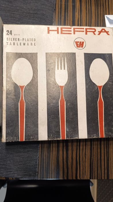 Sztućce srebro-plated HEFRA 24 szt + gratisy