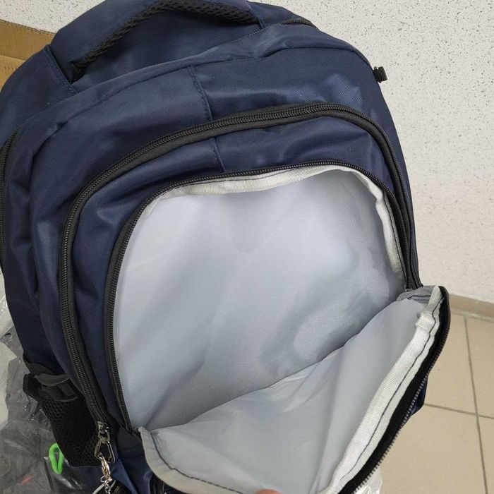 Шкільний рюкзак підлітковий (2 відділення, 6 кишень, брелок, великий)