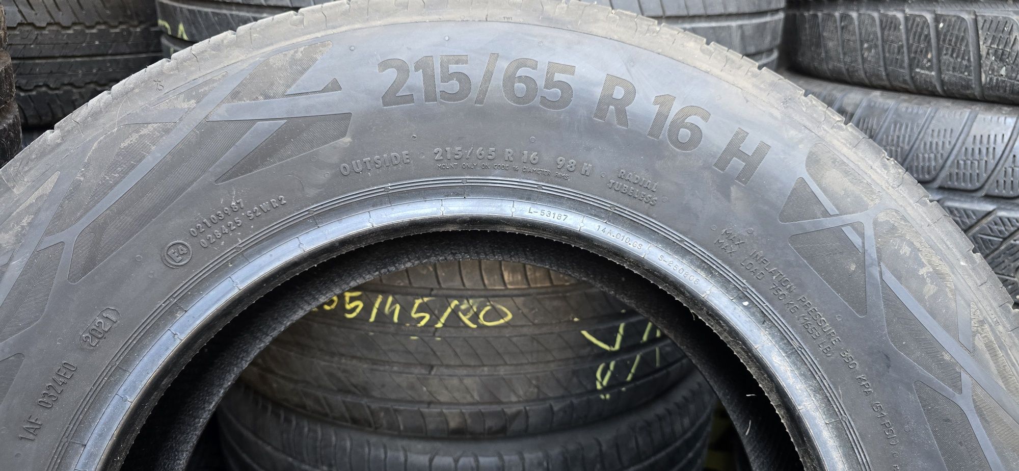 Opony letnie 215/65/16 Continental EcoContact 6 j.nowe