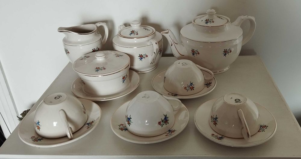 Antigo serviço chá Sacavém Gilman & Co