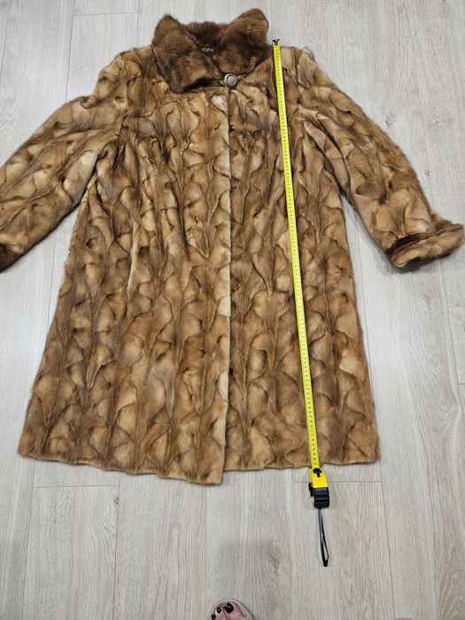 Piękne futro  z naturalnych norek