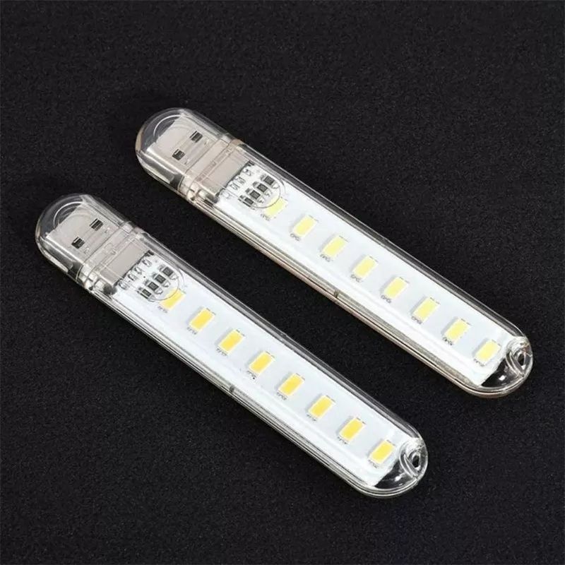 2 шт - Ліхтарик лампа USB LED на 8 світлодіодів