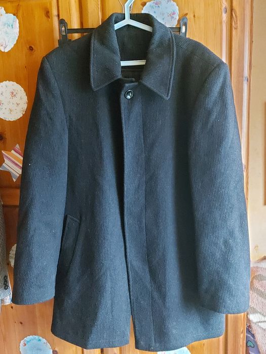 Kurtka czarna męska rozmiar 2XL/3XL firma ELEGANT 82%wełna 8%kaszmir