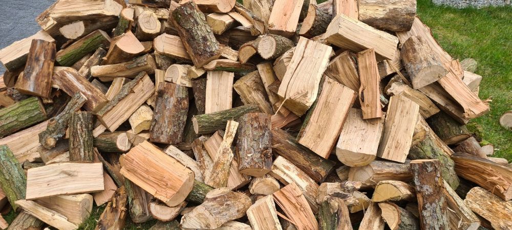 Drewno opałowe kominkowe sosna brzoza wiąz dąb olcha zrzyny dębowe