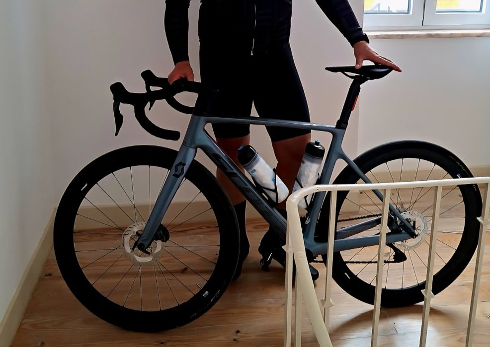 Bicicleta Scott addict rc15 c/upgrade guiador integrado,rodas, espigao