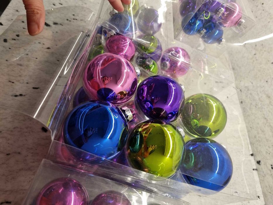 Bombki szklane kolorowe