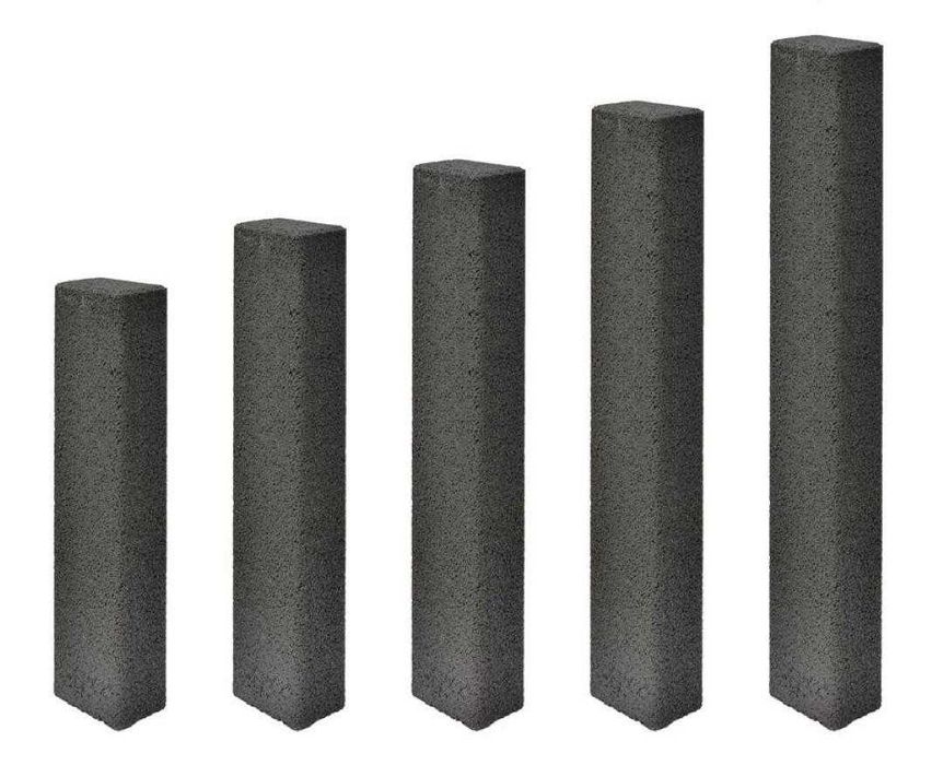 Palisada betonowa grafitowa ZEN 16,5x16,5x100 cm utwardzana POLBRUK