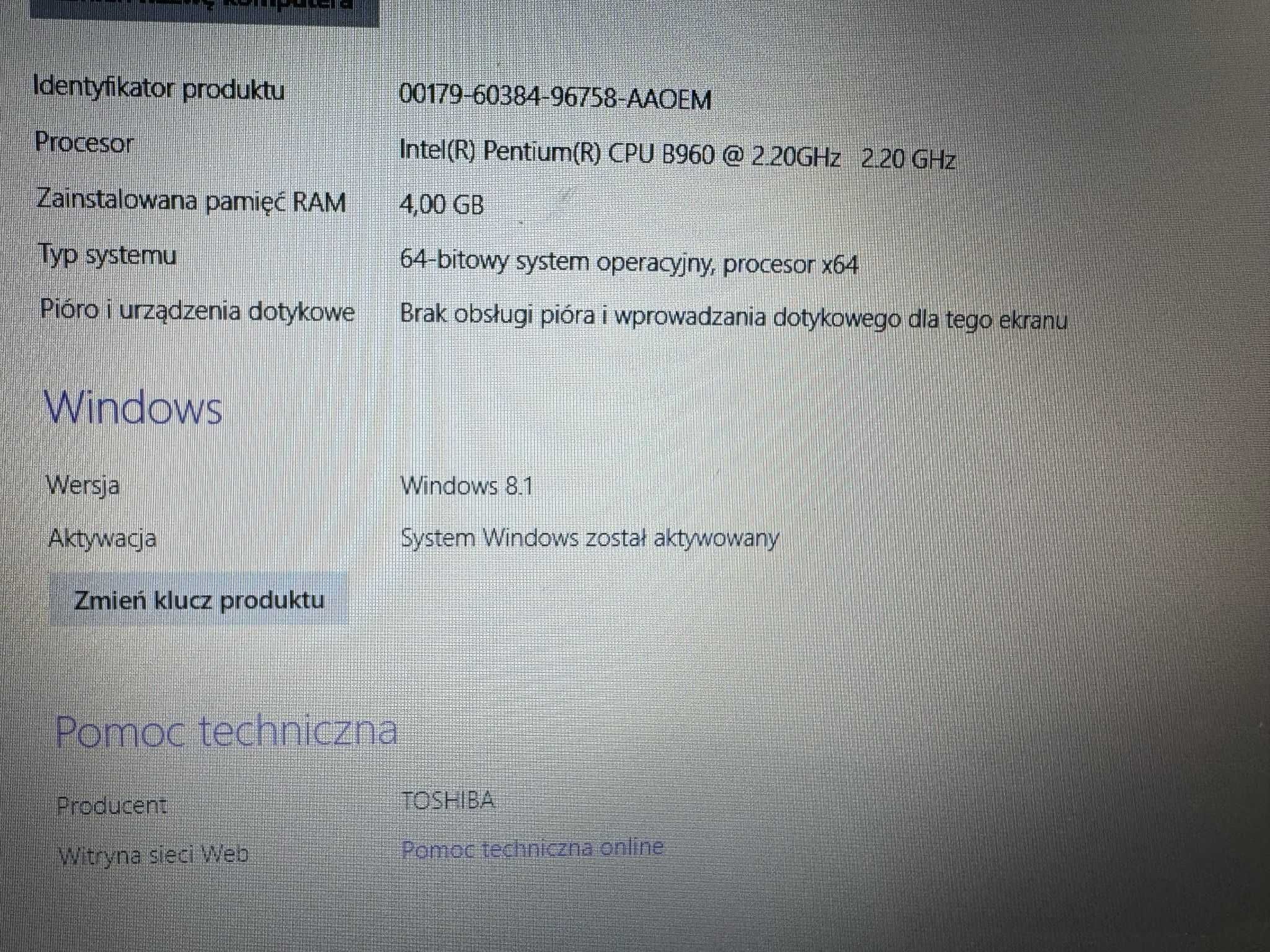 Laptop Toshiba Satellite