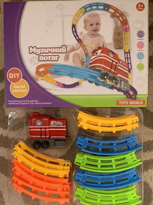 Іграшка,дитячий музичний поїзд